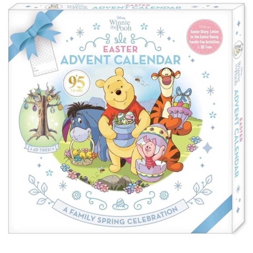 Winnie the Pooh Easter Advent Calendar - Pastel Blue